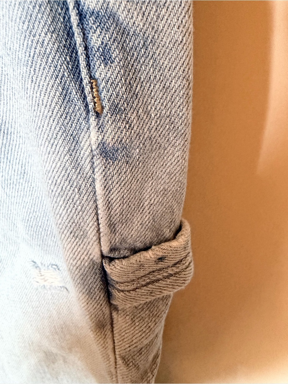 Pistola wide leg cargo pants light wash size 25 - Picture 3 of 5